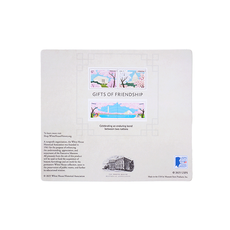 USPS Cherry Blossom Stamps - 4 Piece Magnet Set