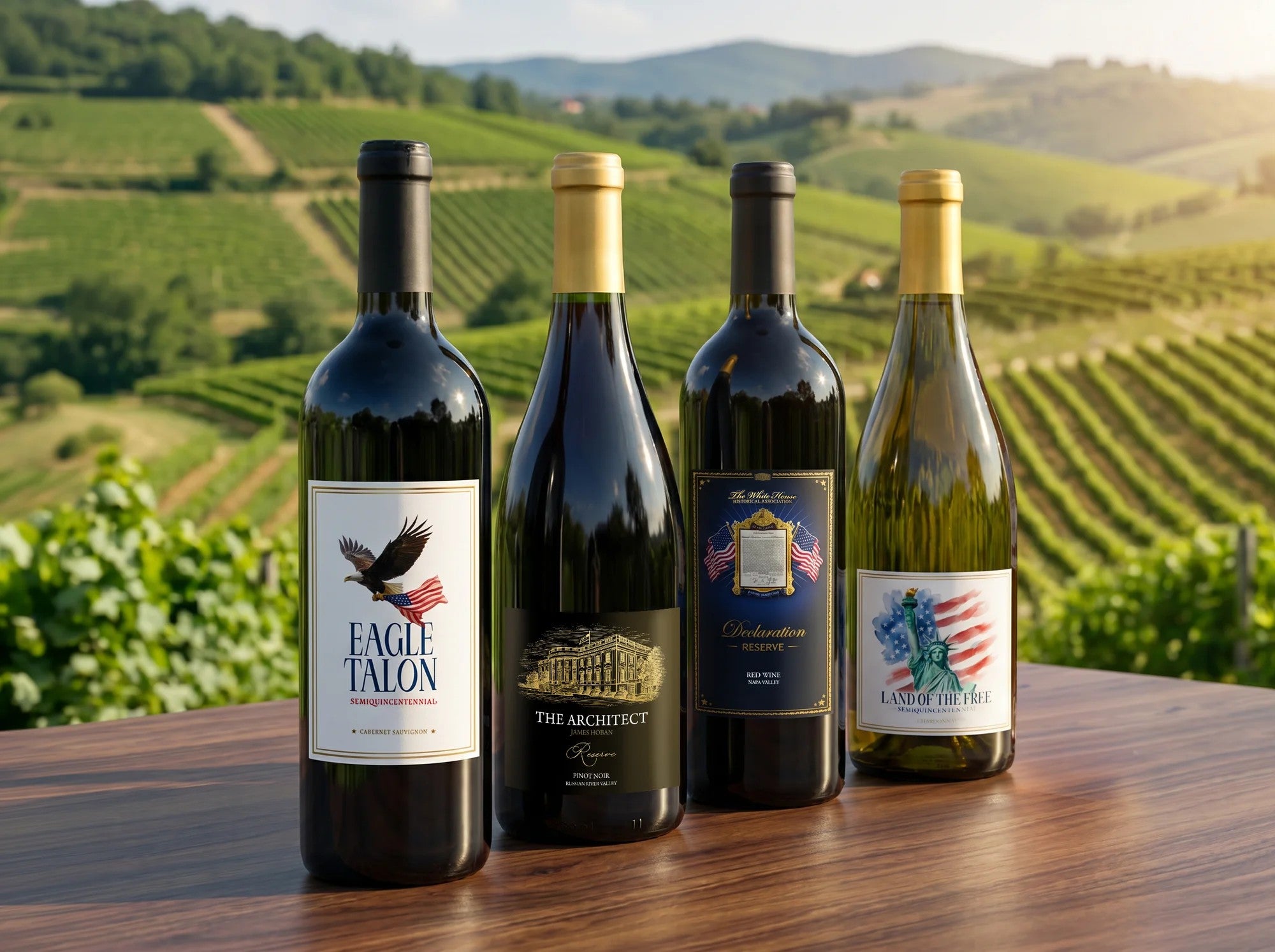 Declaration Cellars wine bottles