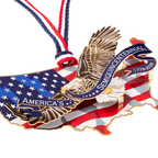 America250 Eagle of Freedom Over America Ornament detailed