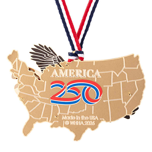 America250 Eagle of Freedom Over America Ornament back