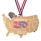 America250 Eagle of Freedom Over America Ornament back