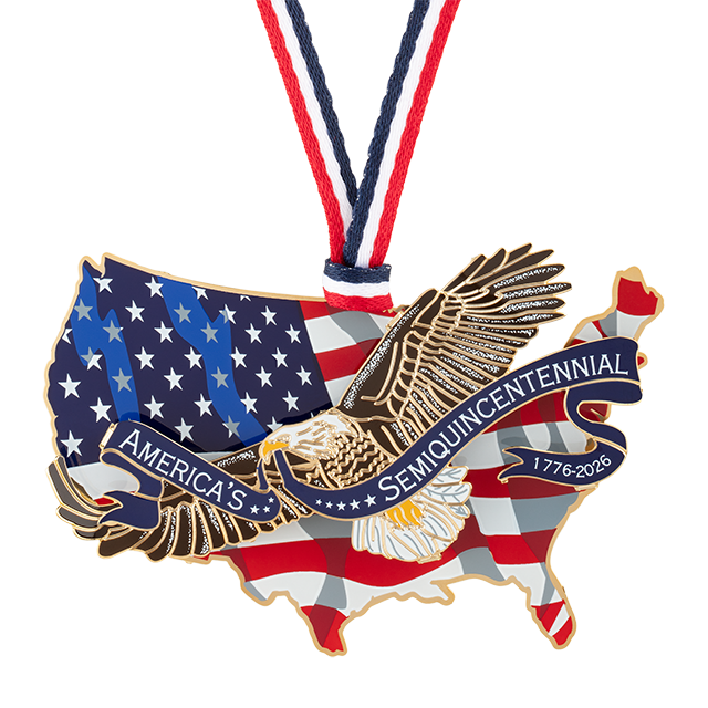 America250 Eagle of Freedom Over America Ornament front