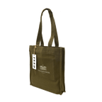 FEED Book Tote with White House Graphic - Green - Angle