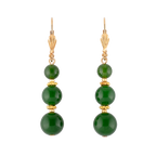 Green Room Crystal Cube Drop Earrings