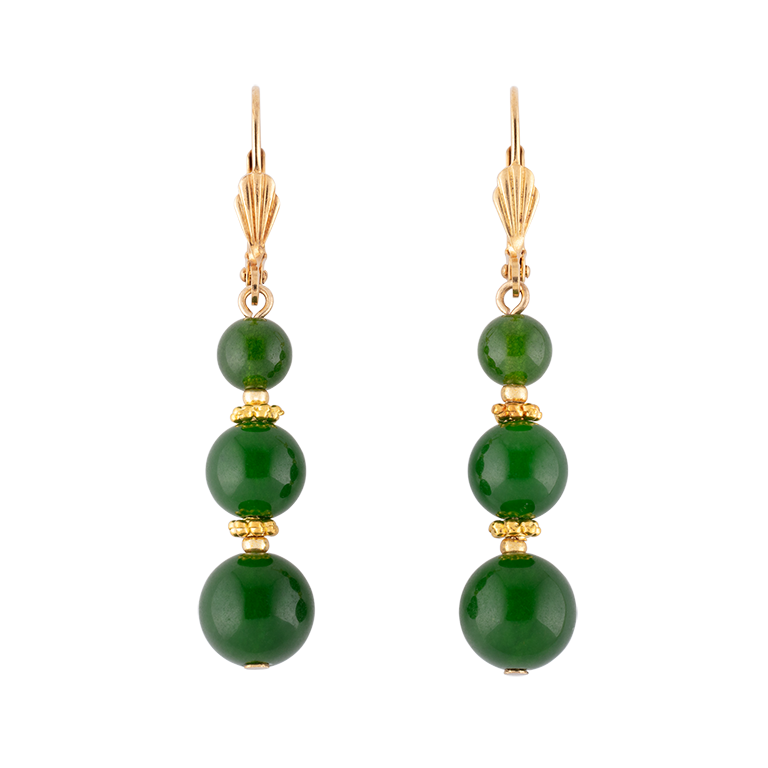 Green Room Crystal Cube Drop Earrings