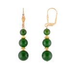 Green Room Crystal Cube Drop Earrings