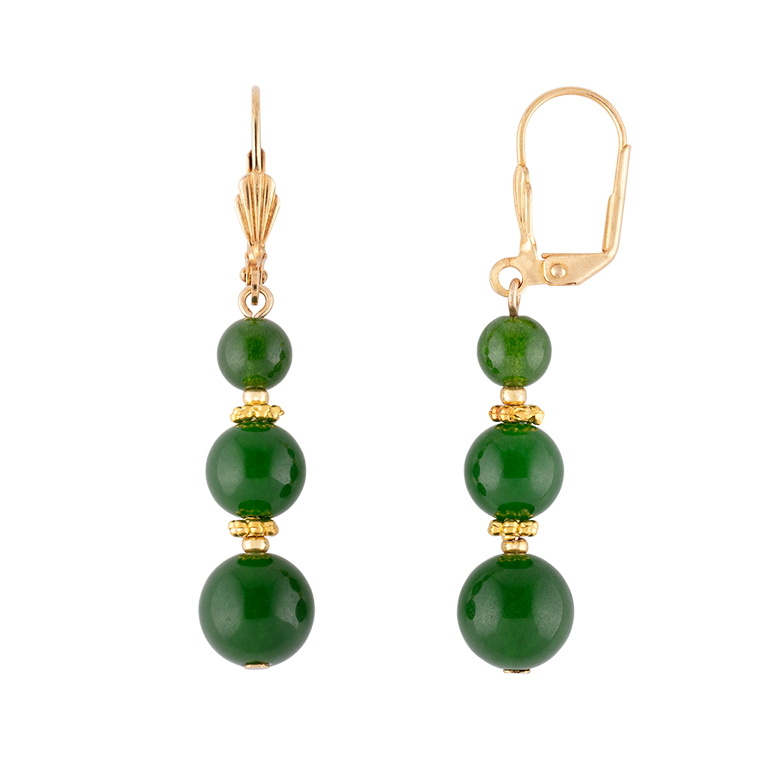 Green Room Crystal Cube Drop Earrings