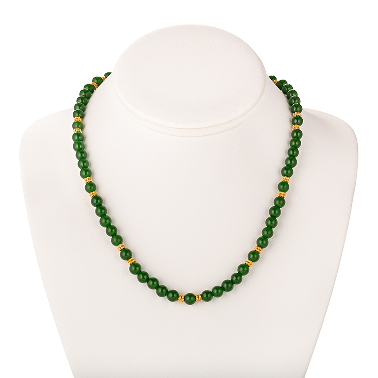 Green Room Jade Beaded Necklace