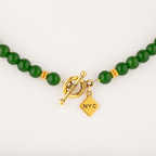 Green Room Jade Beaded Necklace