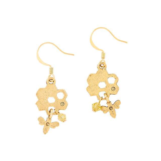 White House Beekeeper Earring on Wire back