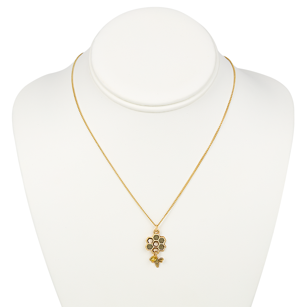 White House Bee Keeper Necklace front, full length