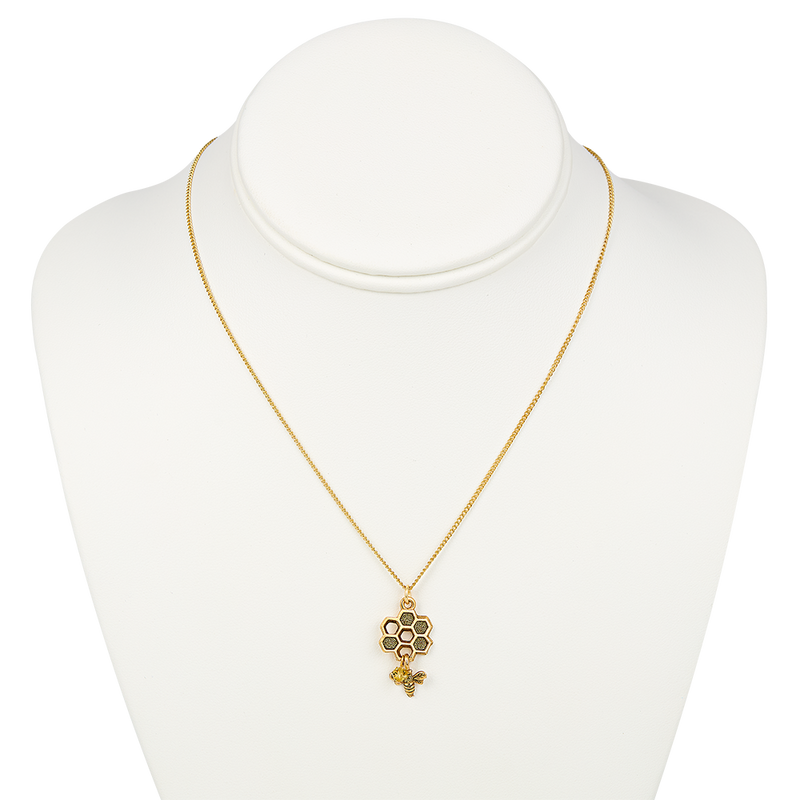 White House Bee Keeper Necklace front, full length