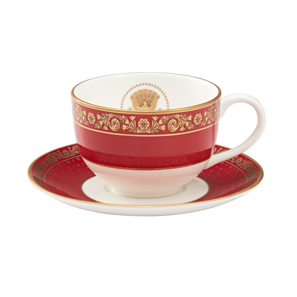 Red Room Teacup & Saucer