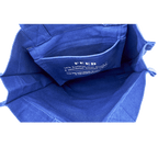 FEED Book Tote with White House Graphic - Blue - Inside