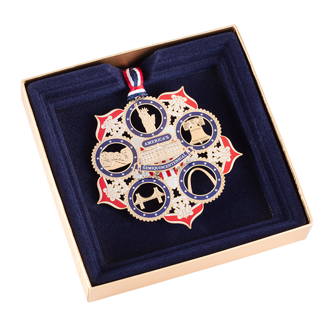 America250 American Icons Ornament in box