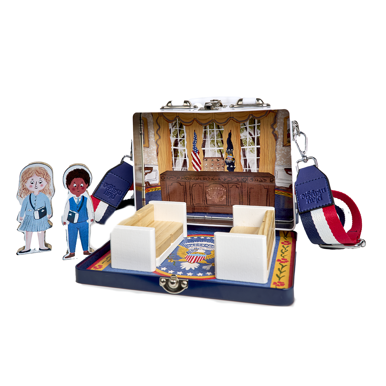 Play Maysie White House Play Case Dollhouse