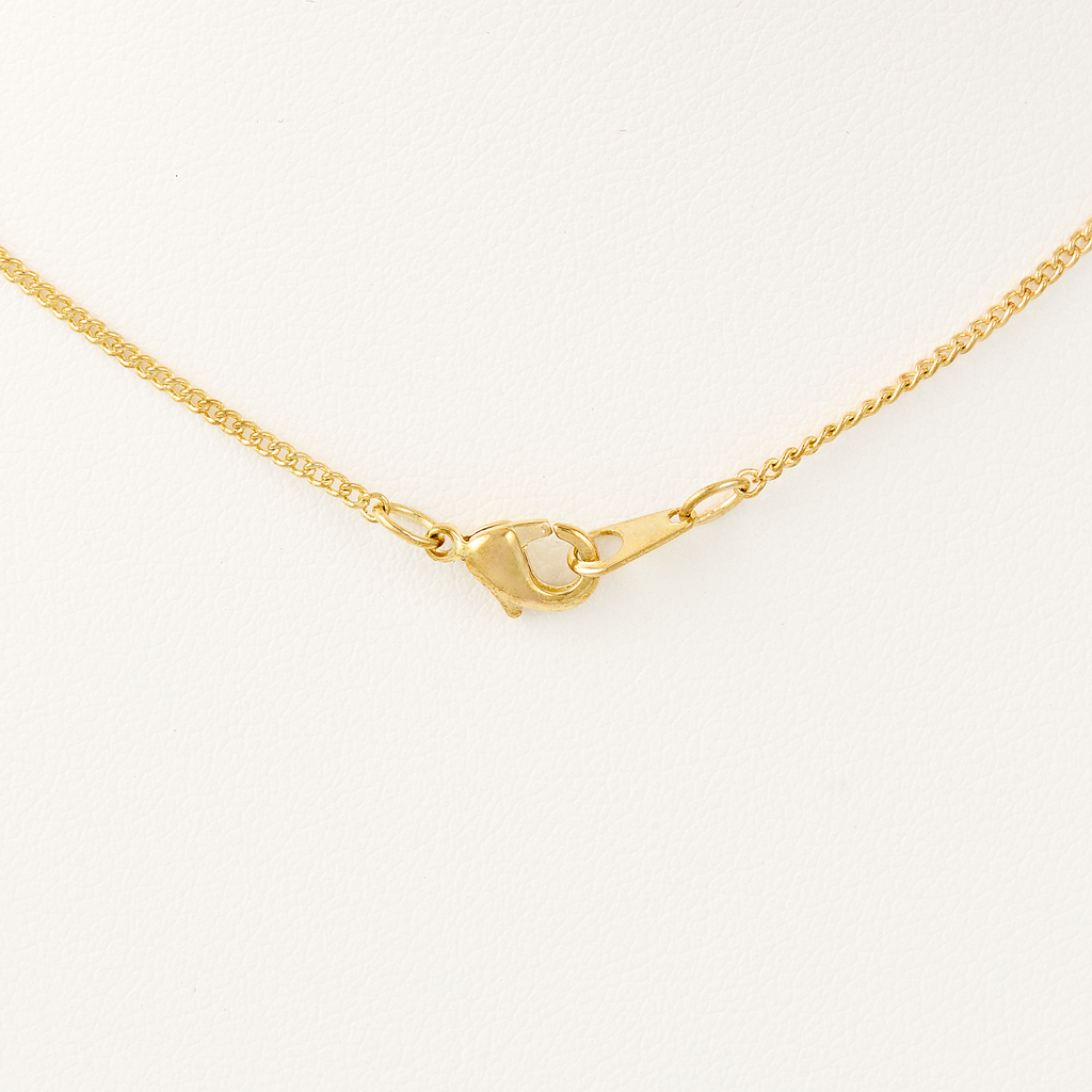 Lincoln Presidential China Inspired Faceted Amethyst Pendant Necklace with Gold Accent