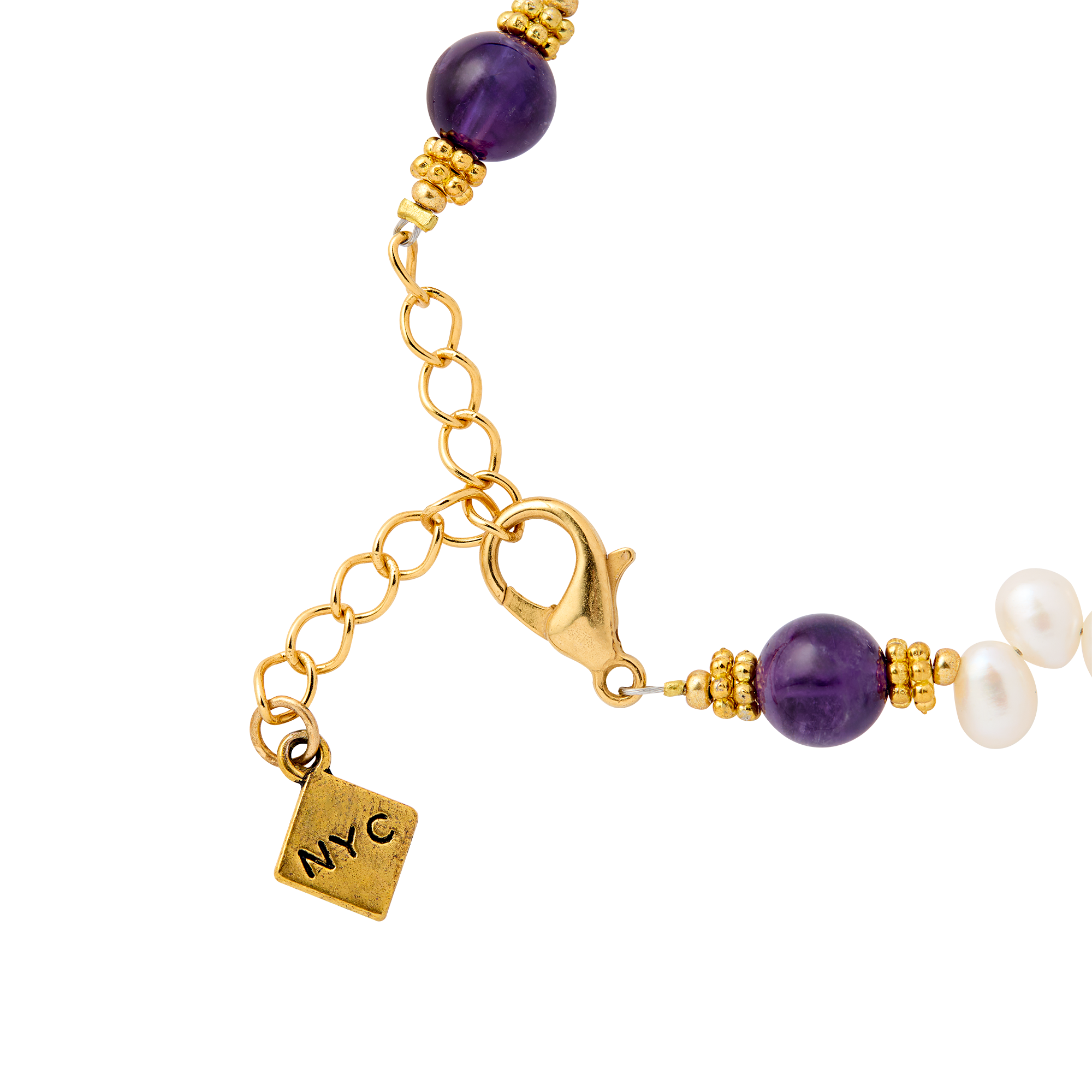 Lincoln Presidential China Inspired Amethyst and Pearl