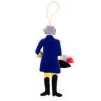 Marquis de Lafayette Embroidered Felt Ornament back