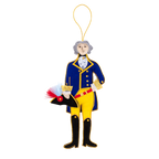 Marquis de Lafayette Embroidered Felt Ornament front