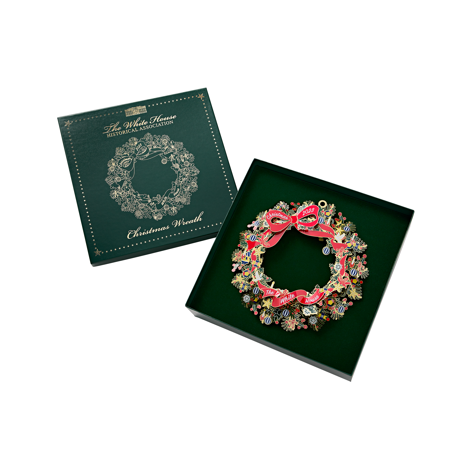 2023 Ornament Decorative Wreath (10”)