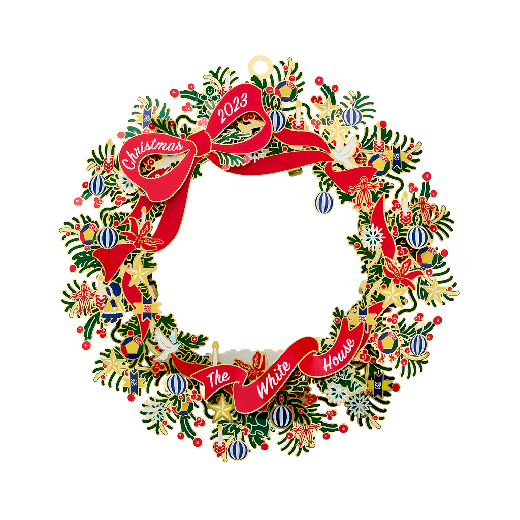 2023 Ornament Decorative Wreath (10”)