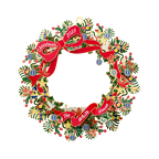 2023 Ornament Decorative Wreath (10”)