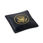 Navy Truman Seal Leather Paperweight