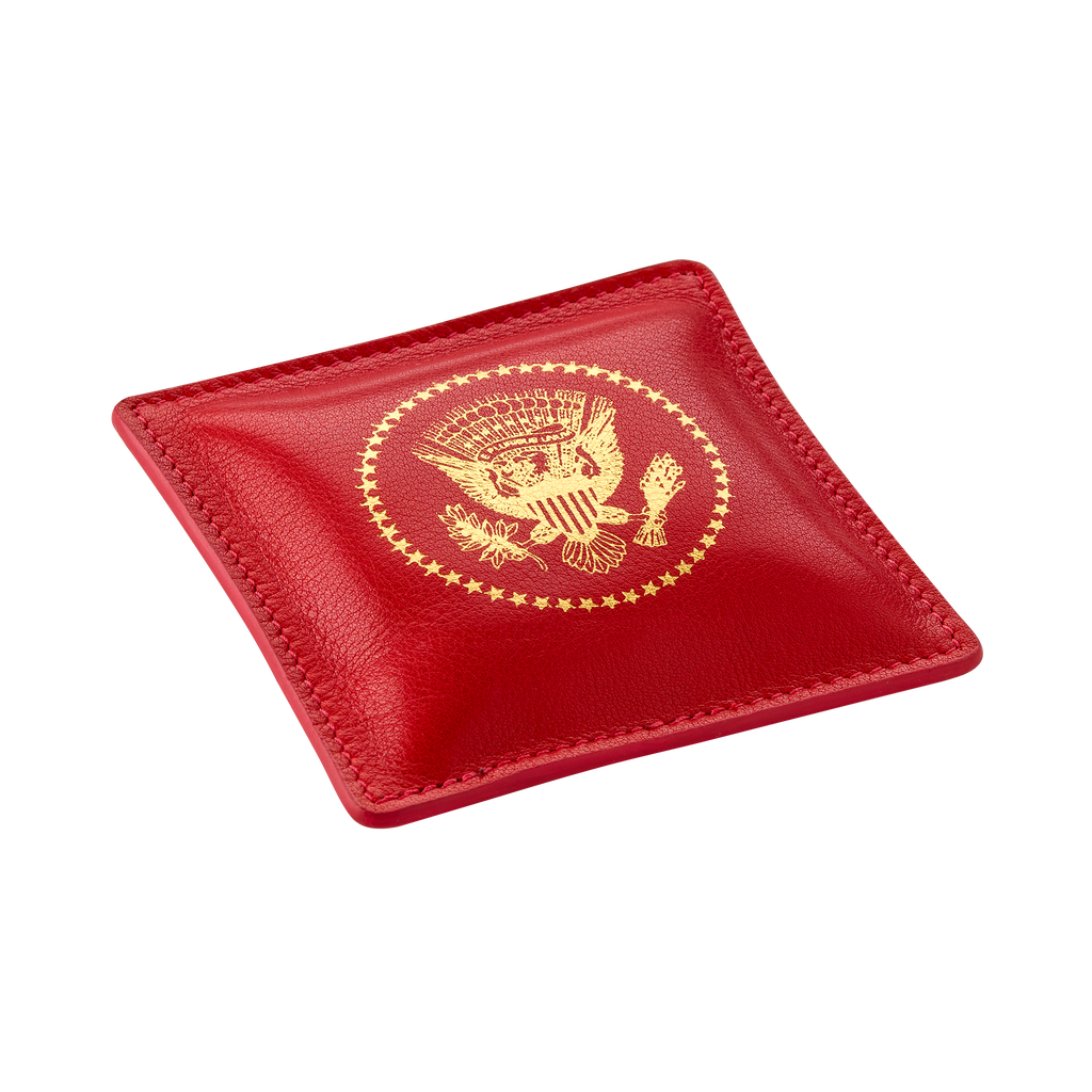 Red Truman Seal Leather Paperweight – White House Historical