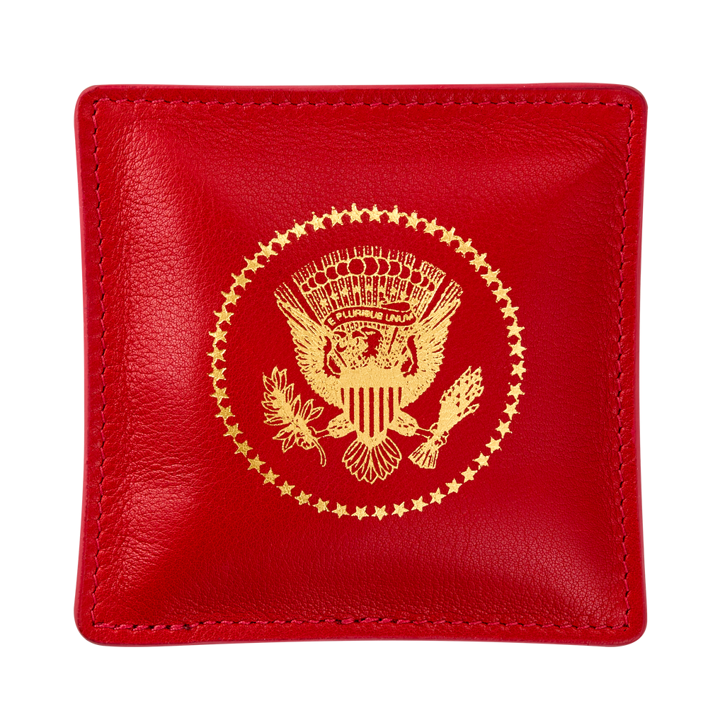 Red Truman Seal Leather Paperweight – White House Historical