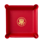 Red Truman Seal Valet Tray