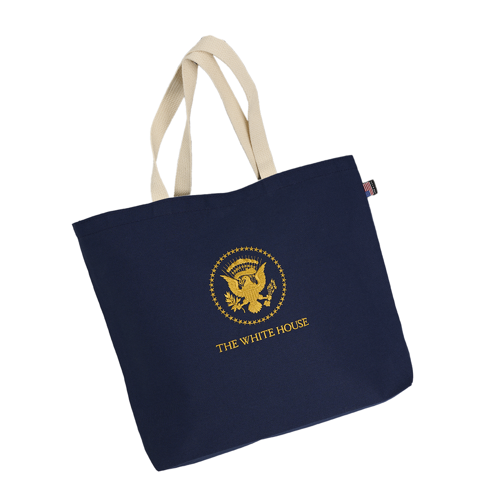 Navy Truman Seal Tote Bag