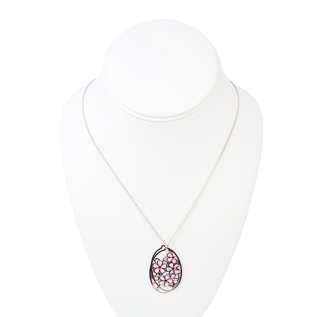 Cherry Blossom Layered Pendant Necklace
