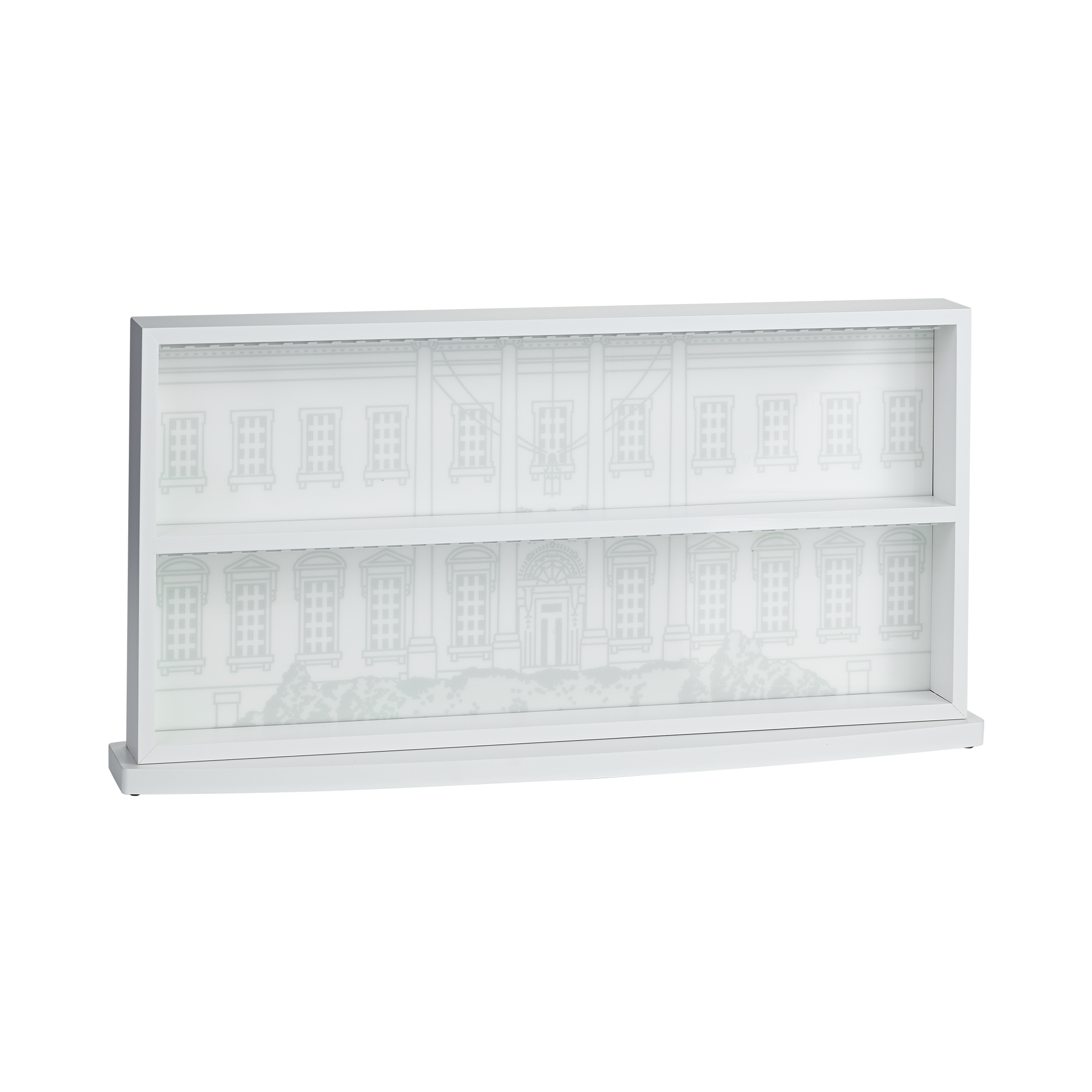 White House Christmas Ornament Display Case