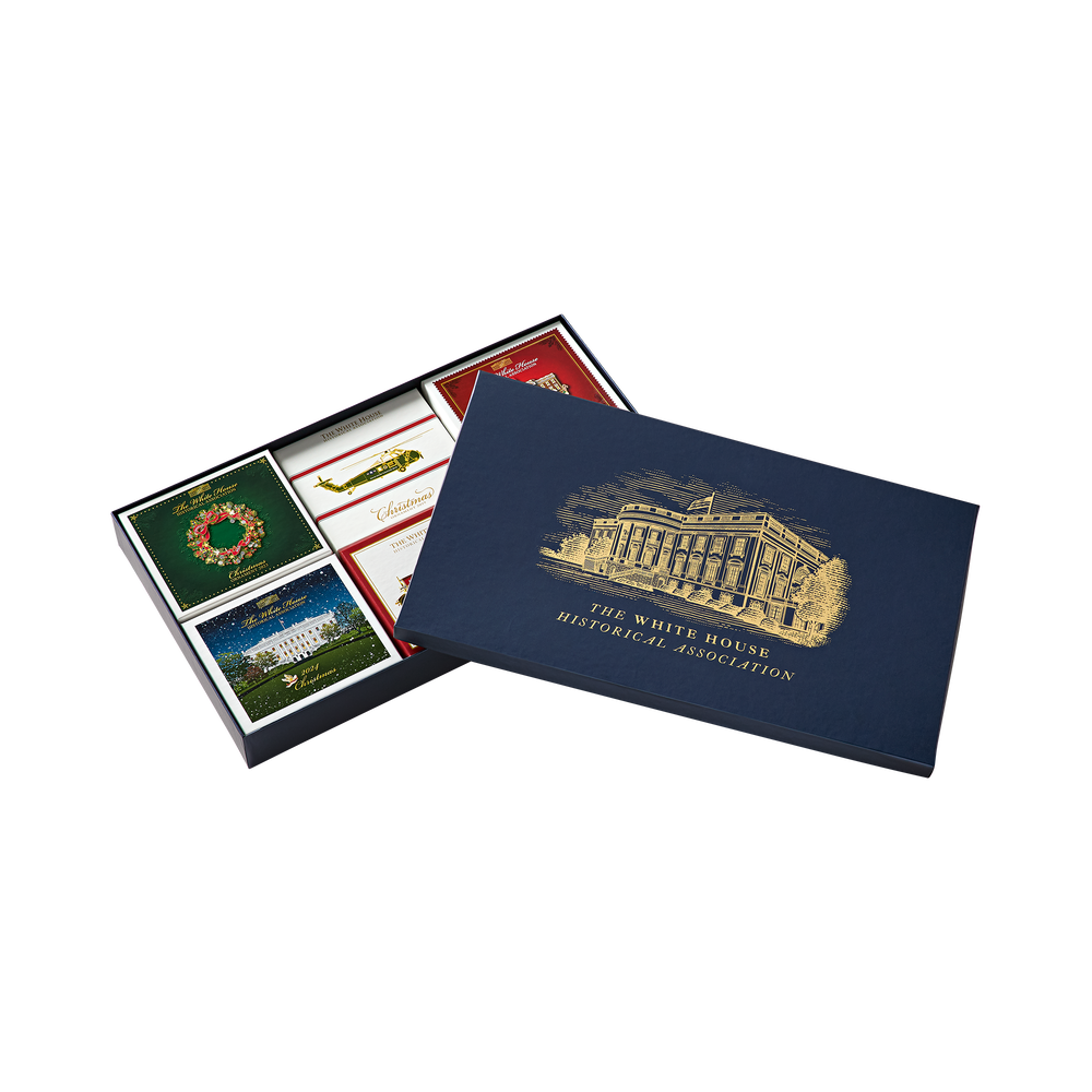 White House Historical Association Ornament Large Storage and Gift Box -  Set of 4 Boxes