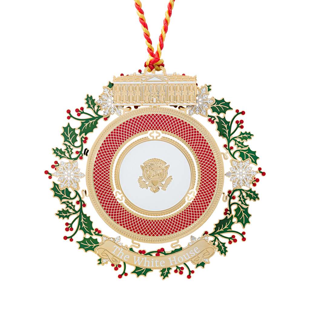 Official 2025 White House Christmas Ornament Front