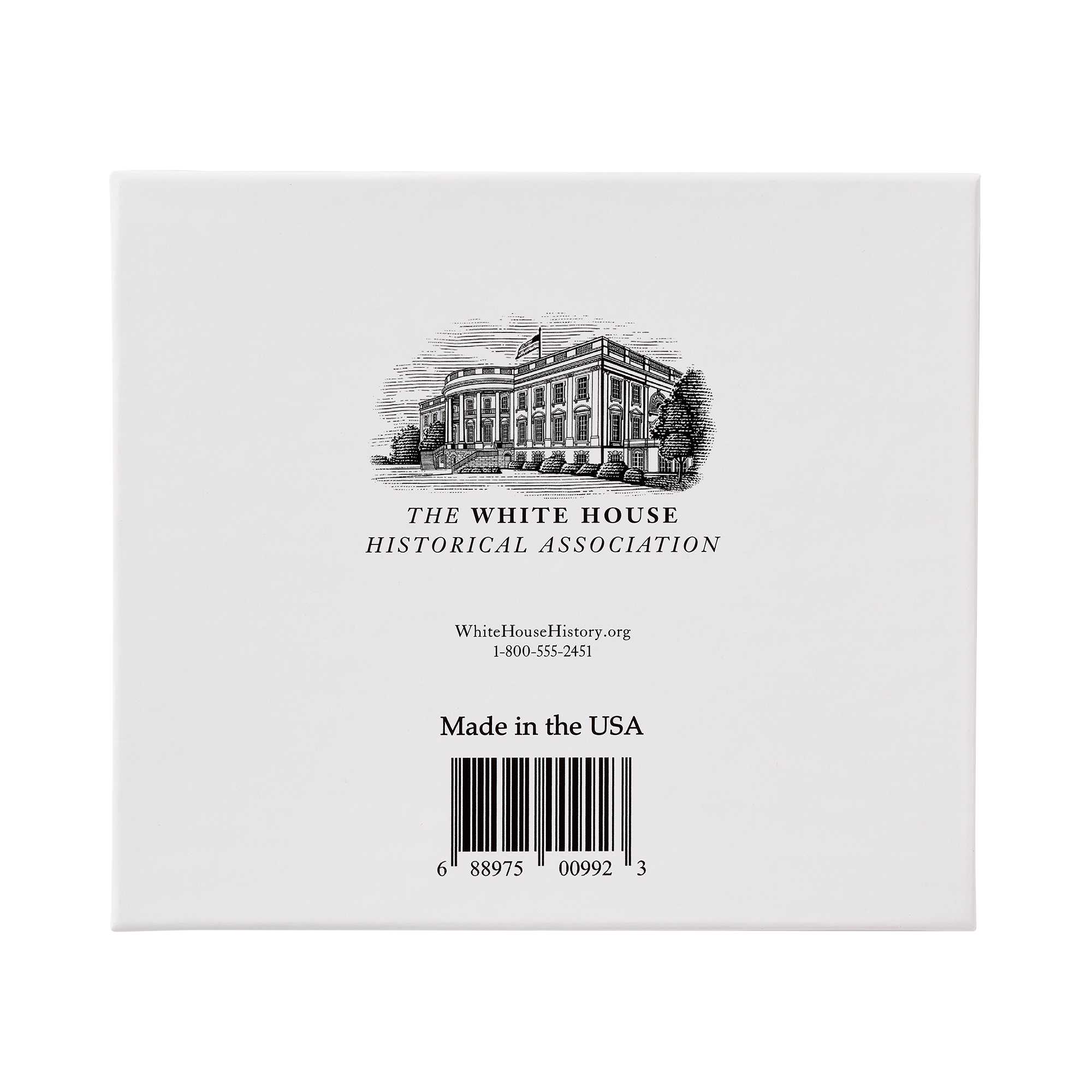 Official 2025 White House Christmas Ornament Back of Box
