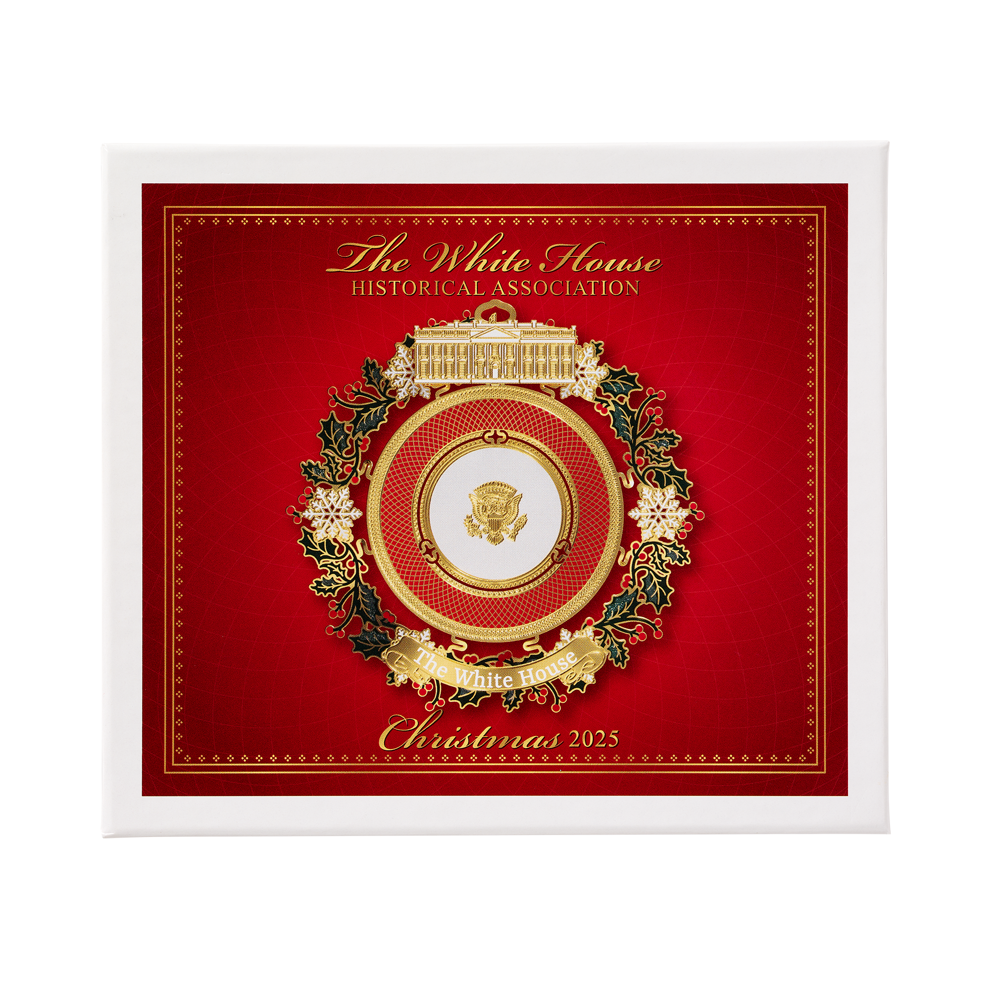 Official 2025 White House Christmas Ornament Box