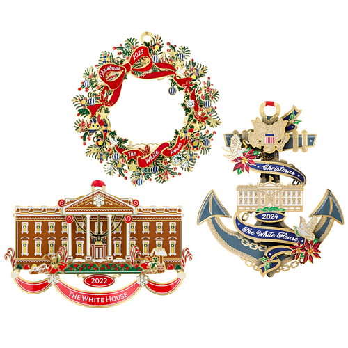 Official White House Christmas Ornament Special Value Bundle: 2024