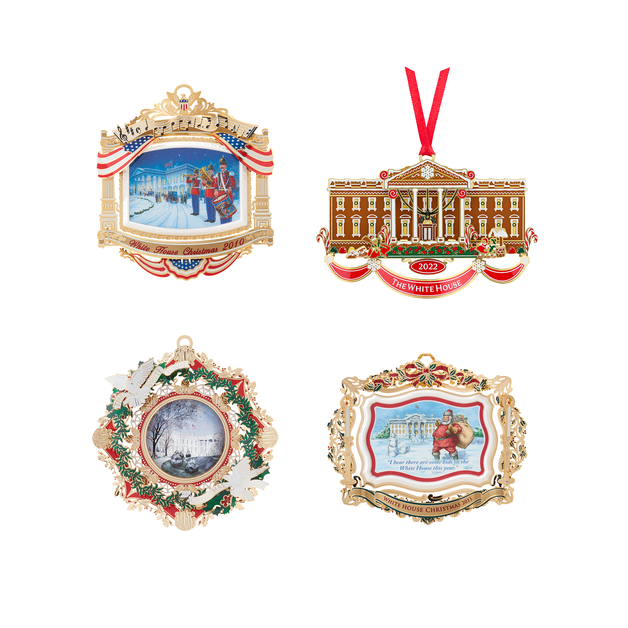 Official White House Christmas Ornament Christmas in July Value Bundle