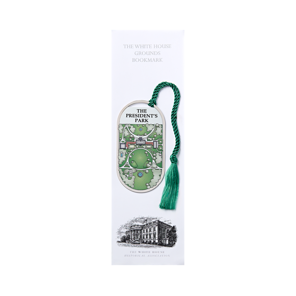 President's Park Illustrated Plated Brass Bookmark
