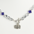 Red, White, and Blue White House Charm Necklace