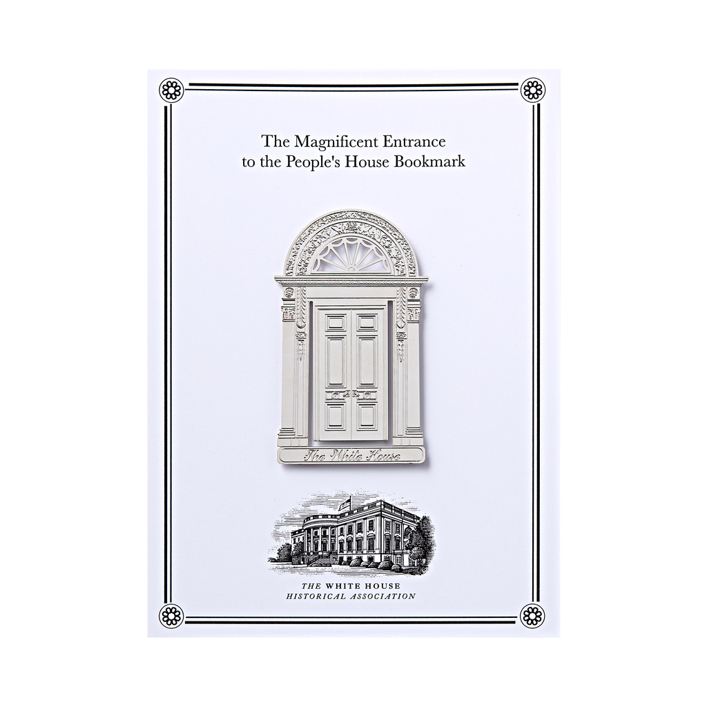 The Magnificent Door to the White House Bookmark in Silver