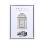 The Magnificent Door to the White House Bookmark in Silver