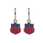 USA Flag with Shield Huggie Earring