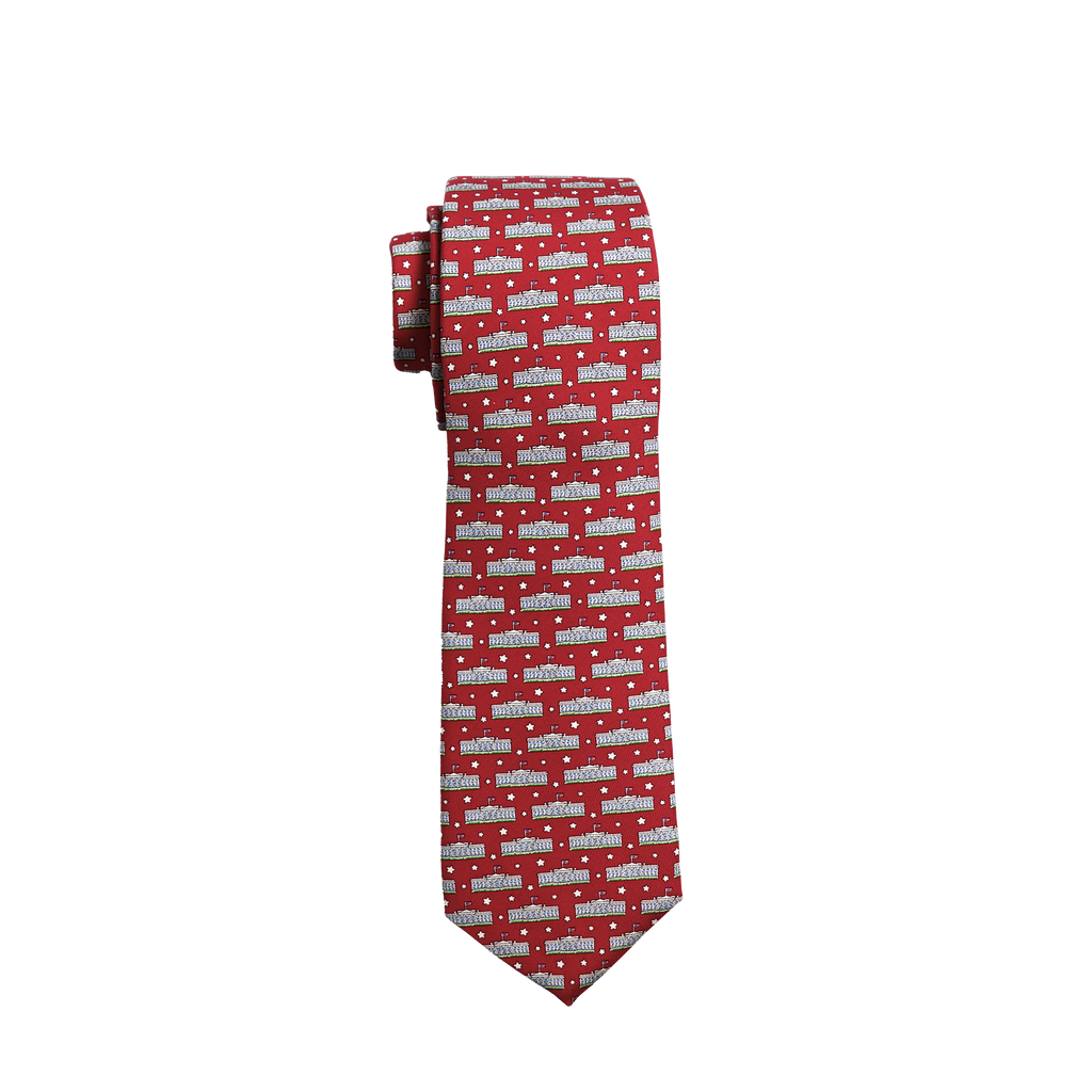 Vineyard Vines White House Silk Tie - Red
