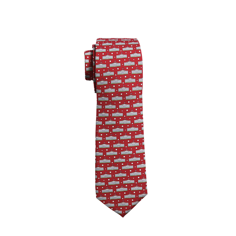 Vineyard Vines White House Silk Tie - Red