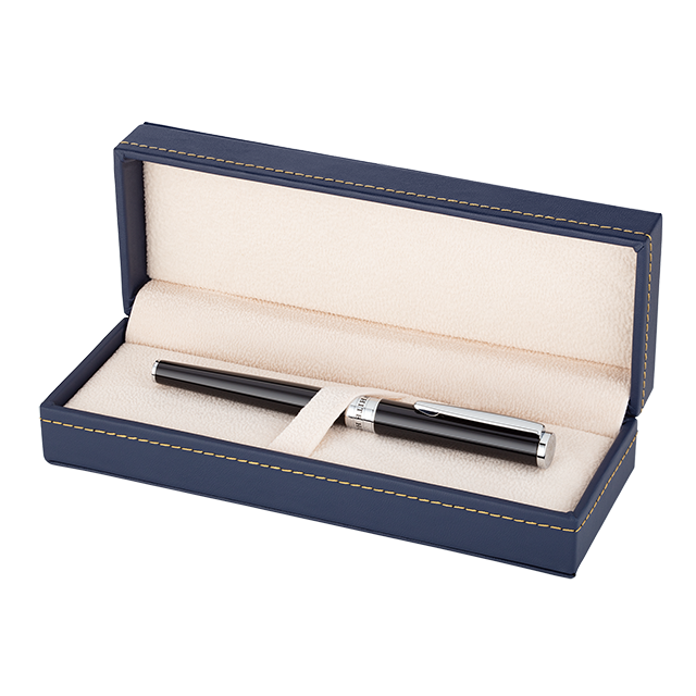 White House Slim Rollerball Pen with Chrome Accents