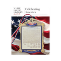 Magazine cover with a framed document and American flag, featuring 'White House History Quarterly' branding.