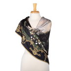 White House in Spring by John Ross Key Silk Scarf wrapped